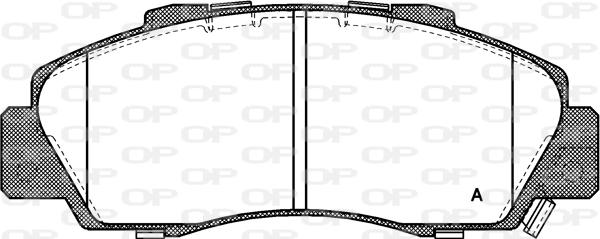 Open Parts BPA0351.32 - Kit de plaquettes de frein, frein à disque cwaw.fr