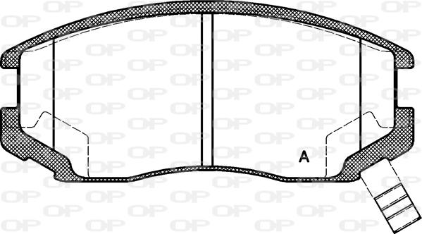 Open Parts BPA0357.22 - Kit de plaquettes de frein, frein à disque cwaw.fr