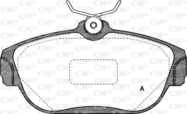 Open Parts BPA0368.00 - Kit de plaquettes de frein, frein à disque cwaw.fr