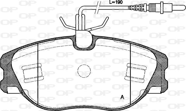 Open Parts BPA0305.44 - Kit de plaquettes de frein, frein à disque cwaw.fr