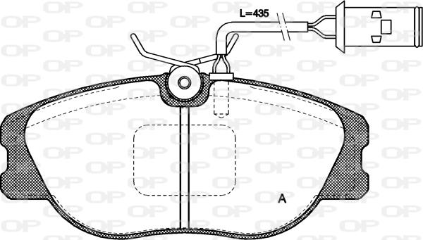 Open Parts BPA0305.02 - Kit de plaquettes de frein, frein à disque cwaw.fr