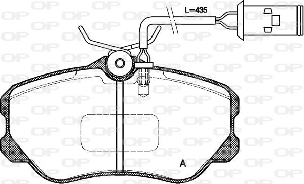 Open Parts BPA0303.12 - Kit de plaquettes de frein, frein à disque cwaw.fr