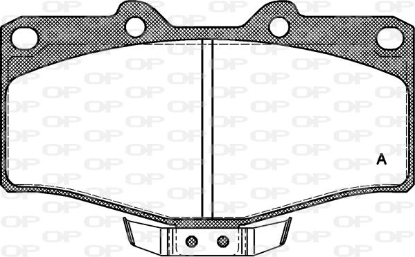 Open Parts BPA0315.04 - Kit de plaquettes de frein, frein à disque cwaw.fr