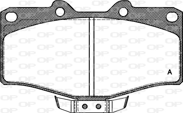 Open Parts BPA0315.14 - Kit de plaquettes de frein, frein à disque cwaw.fr