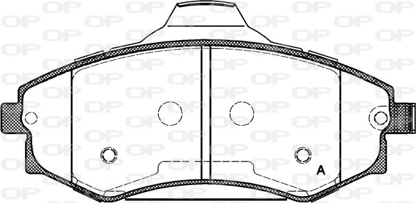 Open Parts BPA0318.03 - Kit de plaquettes de frein, frein à disque cwaw.fr