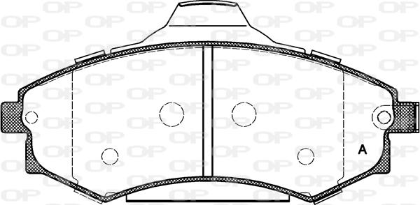 Open Parts BPA0318.82 - Kit de plaquettes de frein, frein à disque cwaw.fr