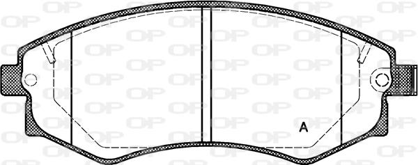 Open Parts BPA0318.32 - Kit de plaquettes de frein, frein à disque cwaw.fr