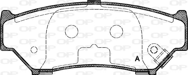 Open Parts BPA0389.12 - Kit de plaquettes de frein, frein à disque cwaw.fr