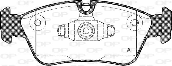 Open Parts BPA0384.60 - Kit de plaquettes de frein, frein à disque cwaw.fr