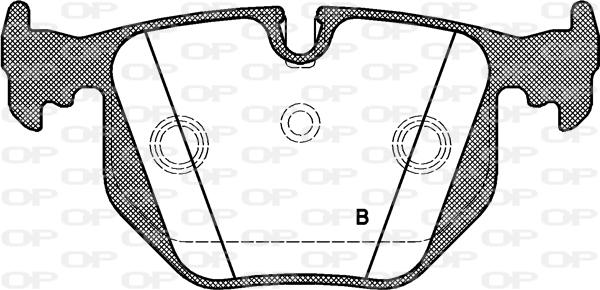 Open Parts BPA0381.40 - Kit de plaquettes de frein, frein à disque cwaw.fr