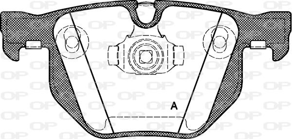 Open Parts BPA0381.40 - Kit de plaquettes de frein, frein à disque cwaw.fr