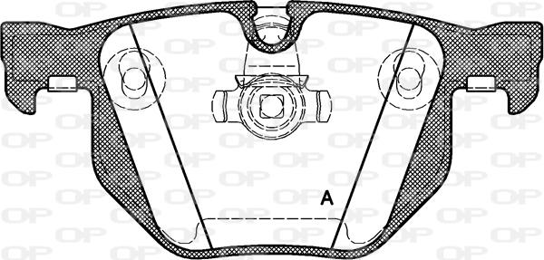 Open Parts BPA0381.60 - Kit de plaquettes de frein, frein à disque cwaw.fr