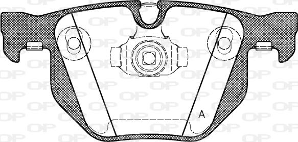 Open Parts BPA0381.61 - Kit de plaquettes de frein, frein à disque cwaw.fr