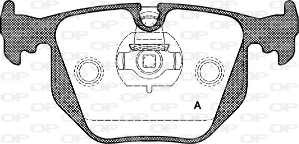 Open Parts BPA0381.30 - Kit de plaquettes de frein, frein à disque cwaw.fr