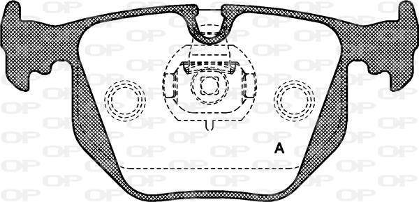 Open Parts BPA0381.20 - Kit de plaquettes de frein, frein à disque cwaw.fr