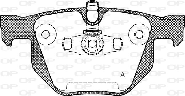 Open Parts BPA0381.70 - Kit de plaquettes de frein, frein à disque cwaw.fr