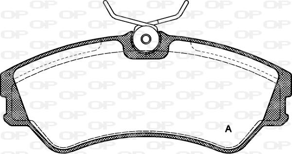 Open Parts BPA0383.00 - Kit de plaquettes de frein, frein à disque cwaw.fr