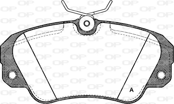 Open Parts BPA0382.00 - Kit de plaquettes de frein, frein à disque cwaw.fr