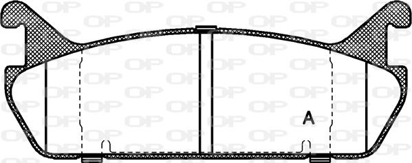 Open Parts BPA0329.00 - Kit de plaquettes de frein, frein à disque cwaw.fr