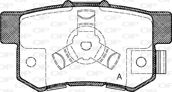 Open Parts BPA0325.04 - Kit de plaquettes de frein, frein à disque cwaw.fr