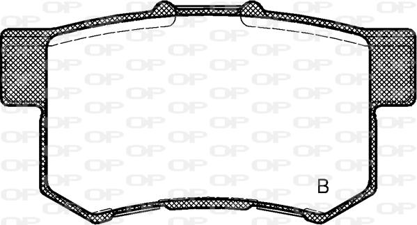 Open Parts BPA0325.04 - Kit de plaquettes de frein, frein à disque cwaw.fr