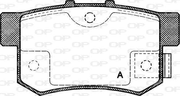 Open Parts BPA0325.02 - Kit de plaquettes de frein, frein à disque cwaw.fr