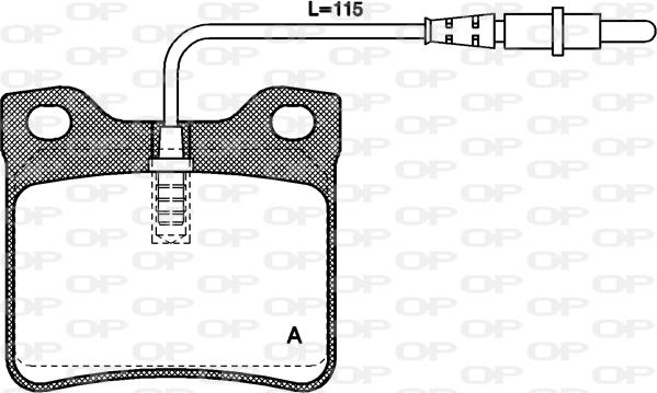 Open Parts BPA0321.02 - Kit de plaquettes de frein, frein à disque cwaw.fr