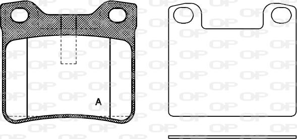 Open Parts BPA0321.10 - Kit de plaquettes de frein, frein à disque cwaw.fr