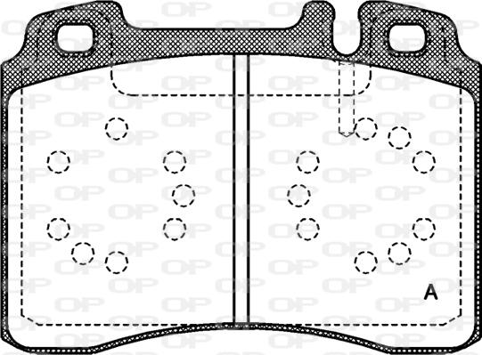 Open Parts BPA0379.00 - Kit de plaquettes de frein, frein à disque cwaw.fr