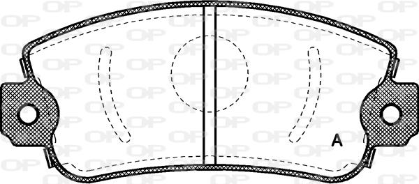 Open Parts BPA0372.00 - Kit de plaquettes de frein, frein à disque cwaw.fr