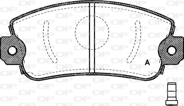 Open Parts BPA0372.02 - Kit de plaquettes de frein, frein à disque cwaw.fr