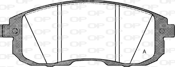 Open Parts BPA0293.14 - Kit de plaquettes de frein, frein à disque cwaw.fr