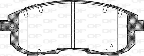 Open Parts BPA0293.11 - Kit de plaquettes de frein, frein à disque cwaw.fr