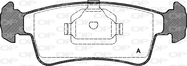 Open Parts BPA0240.00 - Kit de plaquettes de frein, frein à disque cwaw.fr