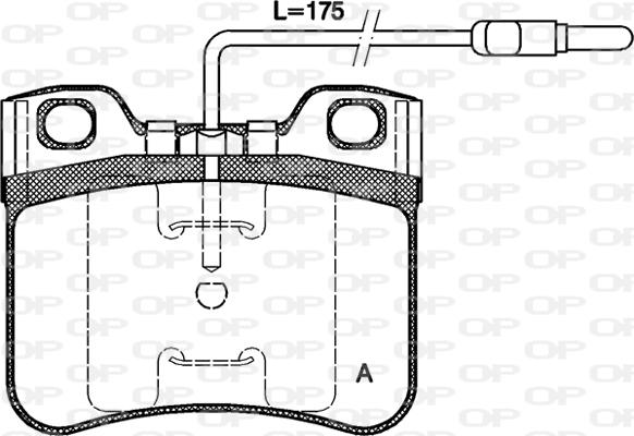 Open Parts BPA0247.14 - Kit de plaquettes de frein, frein à disque cwaw.fr