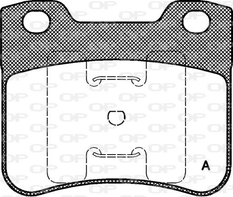 Open Parts BPA0247.10 - Kit de plaquettes de frein, frein à disque cwaw.fr