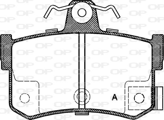 Open Parts BPA0251.12 - Kit de plaquettes de frein, frein à disque cwaw.fr