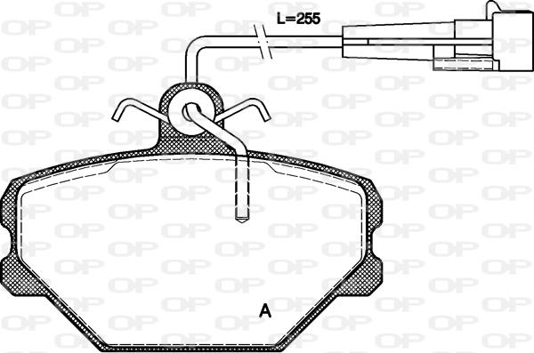 Open Parts BPA0264.02 - Kit de plaquettes de frein, frein à disque cwaw.fr