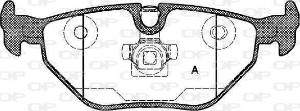 Open Parts BPA0265.40 - Kit de plaquettes de frein, frein à disque cwaw.fr