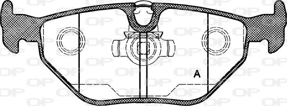 Open Parts BPA0265.15 - Kit de plaquettes de frein, frein à disque cwaw.fr