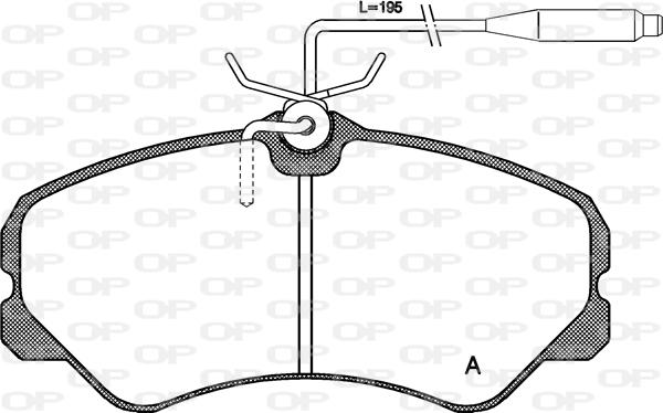 Open Parts BPA0261.02 - Kit de plaquettes de frein, frein à disque cwaw.fr