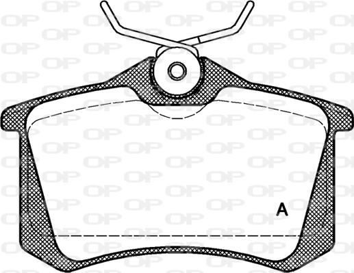 Open Parts BPA0263.01 - Kit de plaquettes de frein, frein à disque cwaw.fr