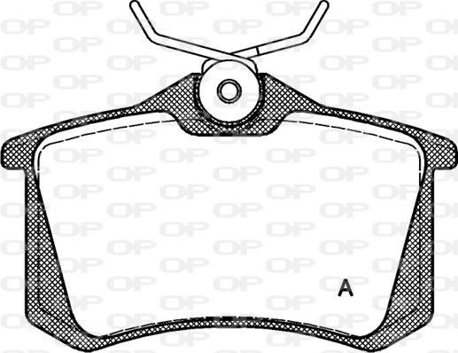 Open Parts BPA0263.10 - Kit de plaquettes de frein, frein à disque cwaw.fr