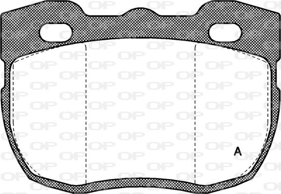 Open Parts BPA0267.00 - Kit de plaquettes de frein, frein à disque cwaw.fr