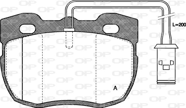 Open Parts BPA0267.11 - Kit de plaquettes de frein, frein à disque cwaw.fr