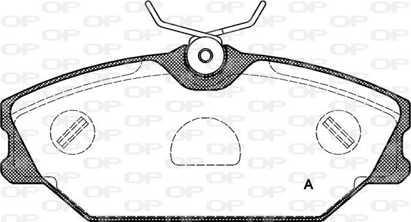 Open Parts BPA0208.00 - Kit de plaquettes de frein, frein à disque cwaw.fr