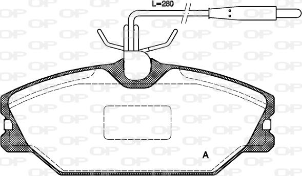 Open Parts BPA0208.12 - Kit de plaquettes de frein, frein à disque cwaw.fr