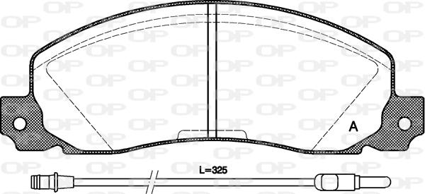 Open Parts BPA0202.02 - Kit de plaquettes de frein, frein à disque cwaw.fr