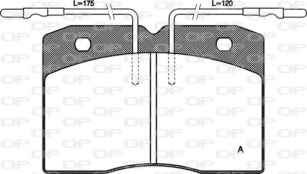 Open Parts BPA0211.04 - Kit de plaquettes de frein, frein à disque cwaw.fr