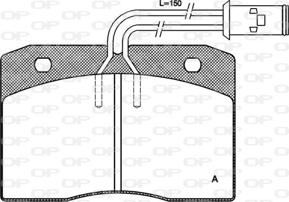 Open Parts BPA0211.12 - Kit de plaquettes de frein, frein à disque cwaw.fr